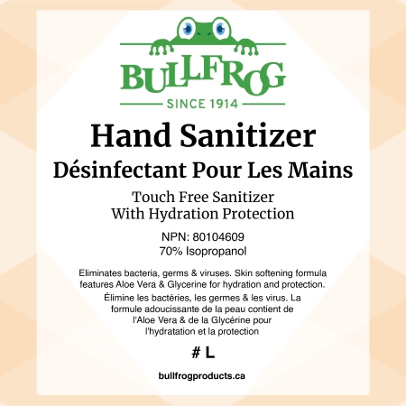 Hand Sanitizer - Touch Free front label image